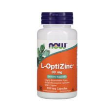 NOW Foods, L-OptiZinc, 30 мг, 100 капсул