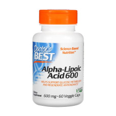Doctor's Best, Alpha-Lipoic Acid, 600 мг, 60 капсул