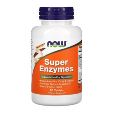 NOW Foods суперферменты, Super Enzymes, 90 таблеток