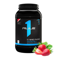R1 Протеин сывороточный Whey Blend,  2 lbs. (Клубника со Сливками)