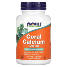NOW Foods, Coral Calcium, 1,000 mg, 100 Veg Capsules