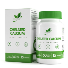 Natural Supp Calcium chelate 60 vegcaps