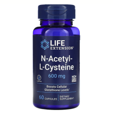 Life Extension N-Acetyl-L-Cysteine, 600 mg, 60 капсул