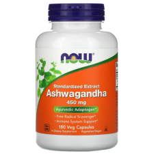 NOW Foods, Ashwagandha, Standardized Extract, 450 mg, 180 капсул