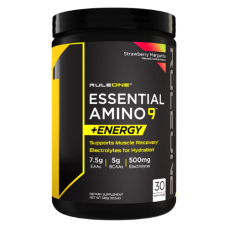 R1 Essential Amino 9 + Energy, 345 gr. Клубника Маргарита