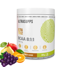 UltraSupps Ultra Gold BCAA 8:1:1, 300g - фруктовый пунш