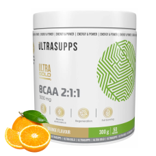 UltraSupps Ultra Gold BCAA 2:1:1, 300g - апельсин